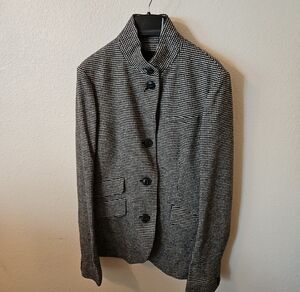 rag & bone Black and White Houndstooth Blazer